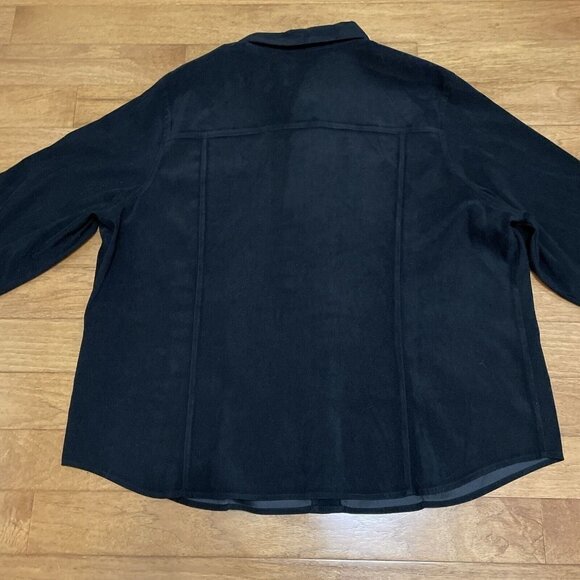 White Stag Microfiber Zip Up Shirt Jacket Shacket Womens Plus Size 26W Black NWT - Picture 12 of 12